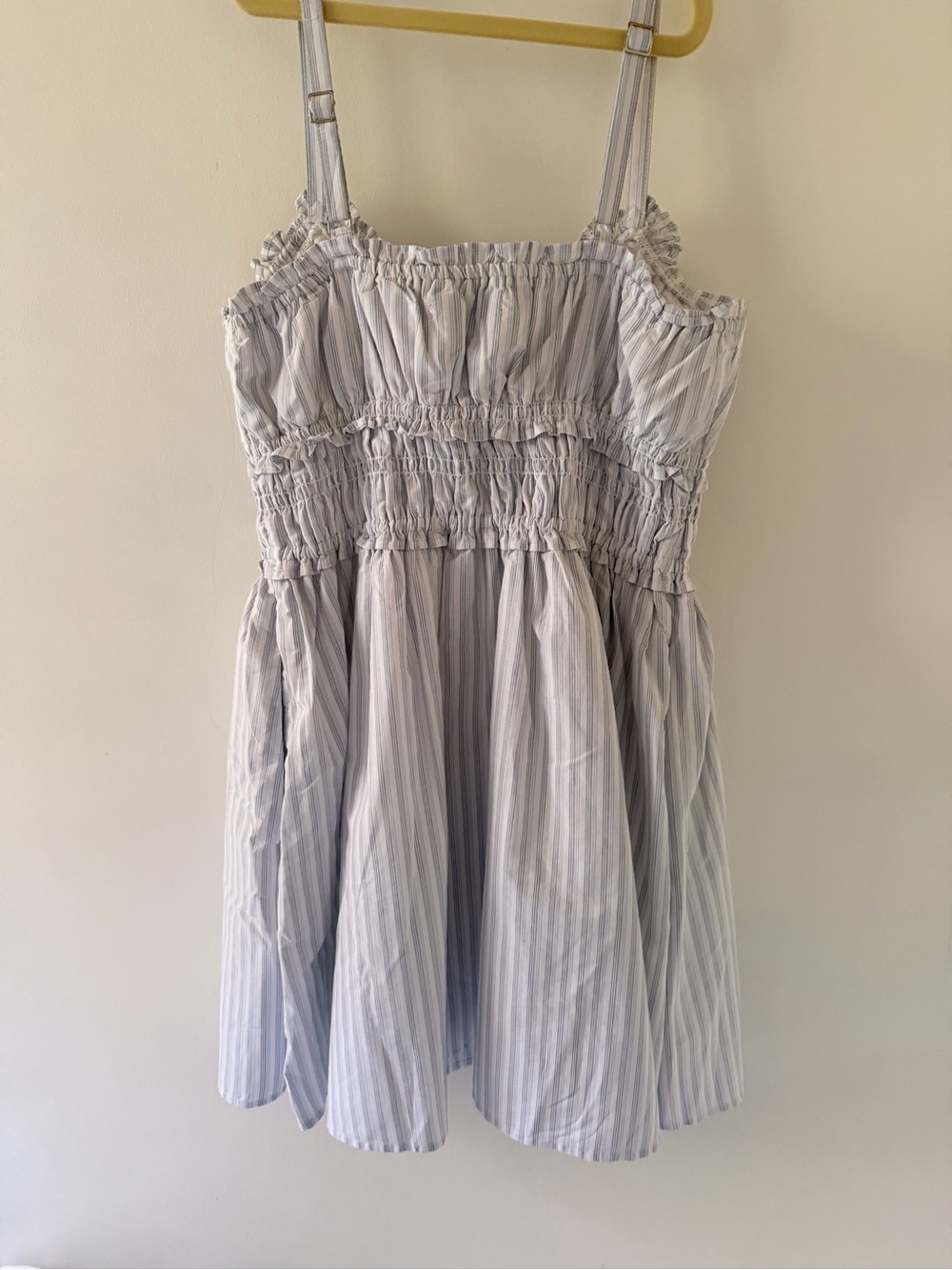 Abercrombie Light Blue Striped Smocked Sundress - Picture 7 of 7